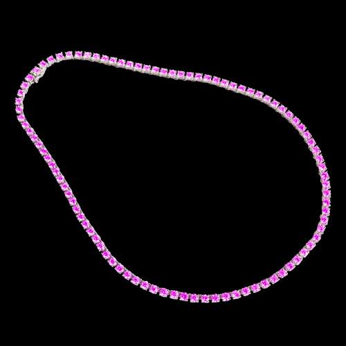 pink sapphire necklace